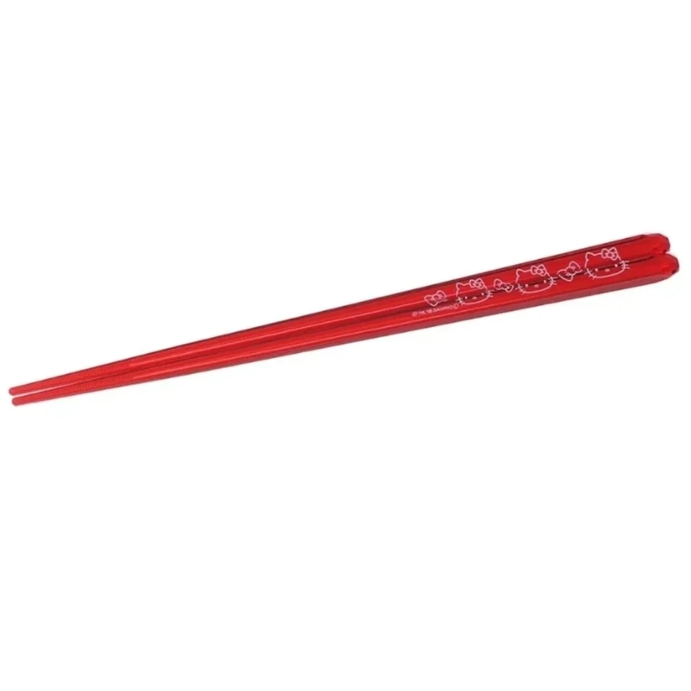 Sanrio Hello Kitty Transparent Chopsticks Red